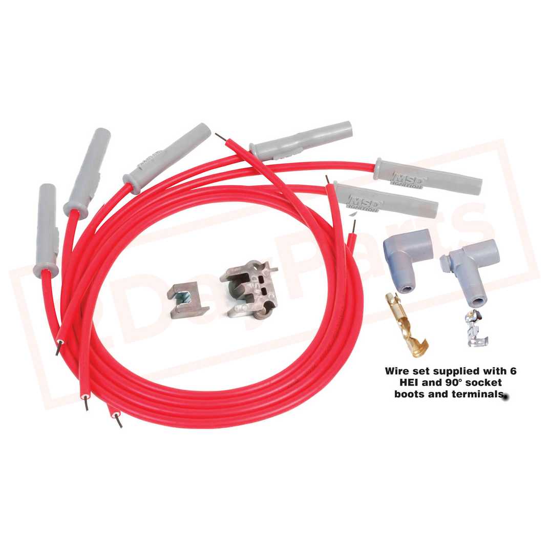 Image MSD Spark Plug Wire Set for Chevrolet C20 Suburban 1968-1982 part in Ignition Wires category